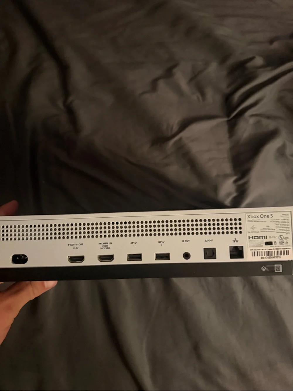 Xbox 1 S White Console with Custom Sticker Accents